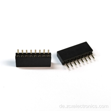 180 ° 1,27 mm Einreihe weibliche Pin -Header -Stecker